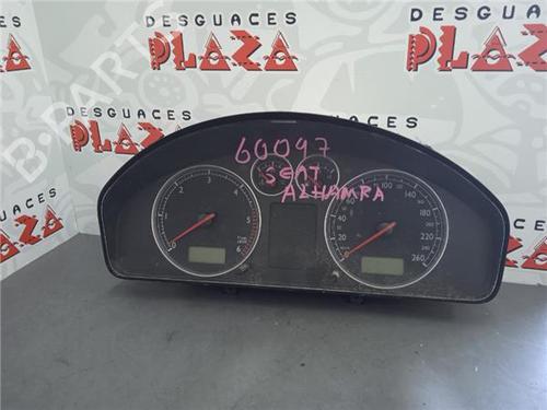 Used Instrument cluster SEAT ALHAMBRA VAN (7V8, 7V9) TDI (90 hp) 18388541
