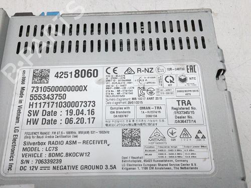 Radio OPEL KARL (C16) 1.0 | BP18630019E6