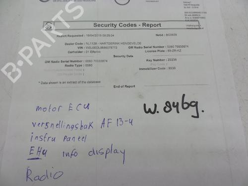 Radio OPEL CORSA D (S07) 1.3 CDTI (L08, L68) | BP18626265E6 