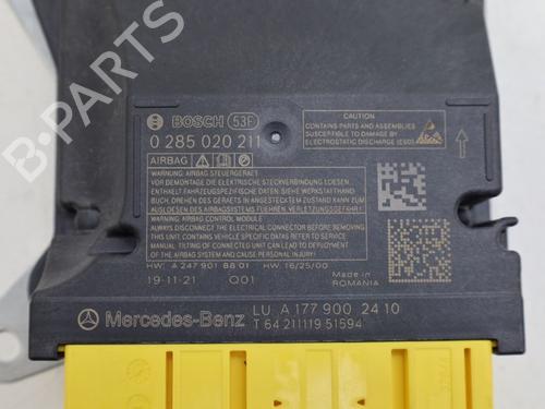 Used ECU airbags MERCEDES-BENZ A-CLASS Saloon (V177) A 250 e (177.186) (218 hp) 29005848