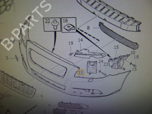 Front bumper bracket VOLVO V70 III (135) T4 | BP18618587C158 
