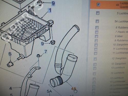 Pipe SAAB 9-3 (YS3F, E79, D79, D75) 1.9 TiD | BP34248019M125 - Image 2