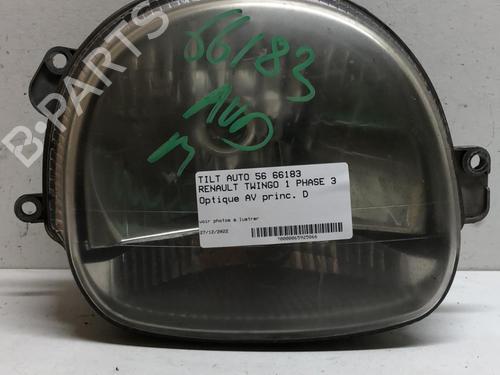 Used Right headlight RENAULT TWINGO I (C06_) 1.2 (C066, C068) (58 hp) 18223401