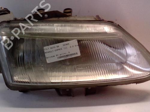 Used Right headlight RENAULT ESPACE III (JE0_) 2.2 12V TD (JE0E, JE0H, JE0P) (113 hp) 18222169
