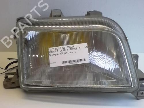 Used Right headlight Right headlight RENAULT CLIO I (B/C57_, 5/357_) 1.9 D (B/C/S576, B/C/S57L) (64 hp) 18209275 18209275