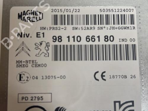 Radio PEUGEOT 208 I (CA_, CC_) 1.2 VTI 82 | BP18332253E6