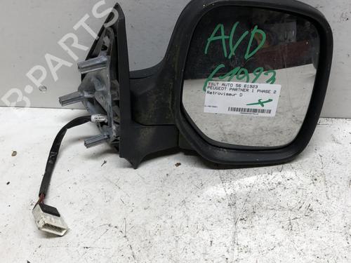 Right mirror PEUGEOT PARTNER Box Body/MPV (5_, G_) 1.9 D | BP18231869C27