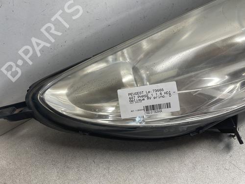 Right headlight PEUGEOT 407 (6D_) 1.6 HDi 110 (6D9HZC, 6D9HYC) | BP29506912C29 