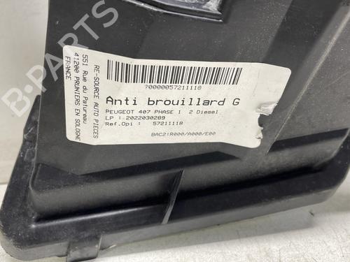 Left front fog light PEUGEOT 407 (6D_) 2.0 HDi 135 (6DRHRH, 6DRHRE, 6DRHRG, 6DRHRJ) | BP25046403C30 