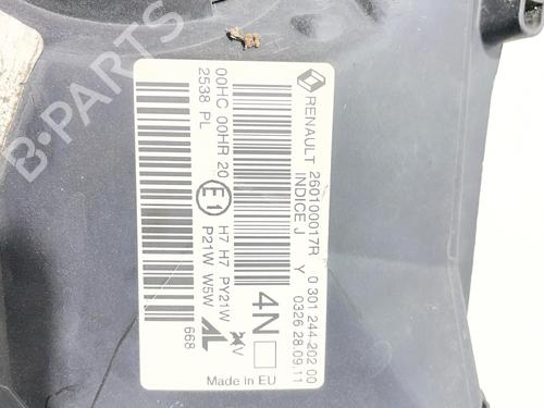Right headlight RENAULT MEGANE III Hatchback (BZ0/1_, B3_) 1.5 dCi (BZ09, BZ0D, BZ1W, BZ29, BZ14) | BP37993433C29 - Image 3