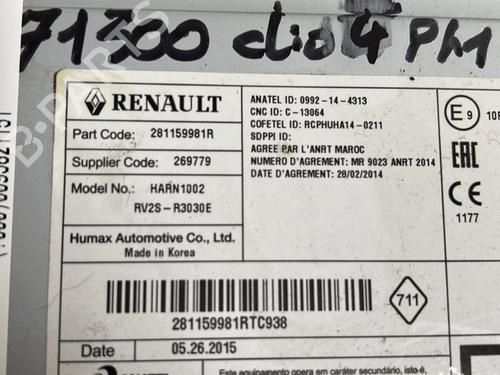 Radio RENAULT CLIO IV (BH_) 1.5 dCi 75 | BP25276592E6