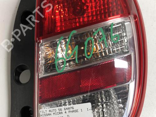 Used Right taillight Right taillight NISSAN MICRA IV (K13K, K13KK) 1.2 (80 hp) 18217562 18217562
