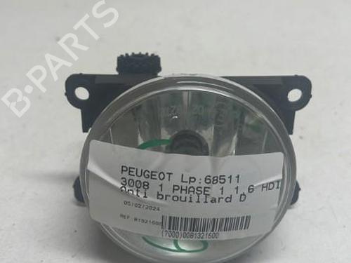Right front fog light PEUGEOT 3008 I MPV (0U_) 1.6 HDi | BP18207244C31 