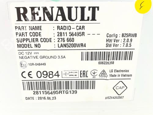 Used Radio Radio RENAULT CAPTUR I (J5_, H5_) 1.2 TCe 120 (118 hp) 39940046 39940046