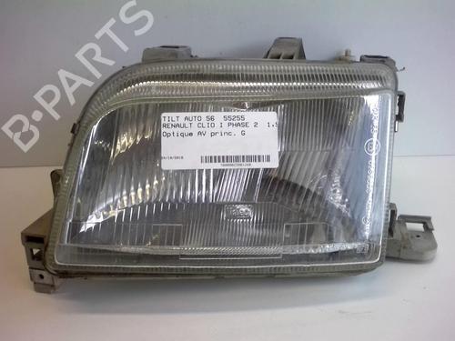 Used Left headlight RENAULT CLIO I (B/C57_, 5/357_) 1.9 D (B/C/S576, B/C/S57L) (64 hp) 18212057