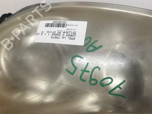 Used Left headlight Left headlight OPEL CORSA D (S07) 1.3 CDTI (L08, L68) (75 hp) 21899602 21899602