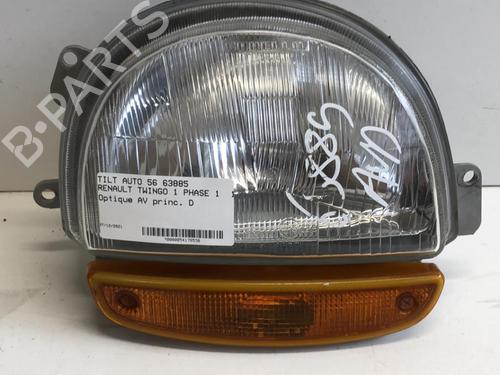 Used Right headlight RENAULT TWINGO I (C06_) 1.2 (C066, C068) (58 hp) 18224198