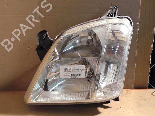 Used Left headlight Left headlight OPEL MERIVA A MPV (X03) 1.7 CDTI (E75) (100 hp) 18222101 18222101