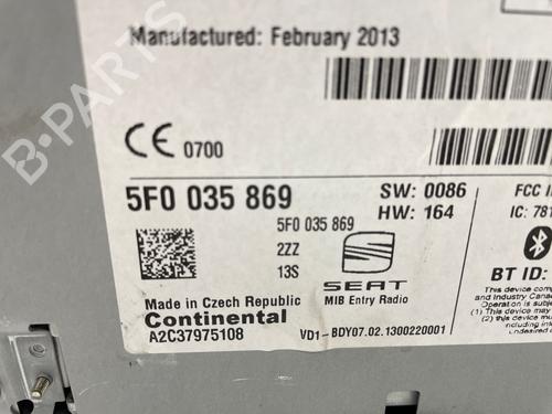 radio-seat-leon-5f1-2012-2013-2014-2015-2016-2017-2018-2019-2020-2021-39940044 main image
