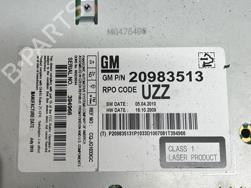 Bilradio OPEL ASTRA J (P10) 1.7 CDTI (68) (125 hp) 18209823