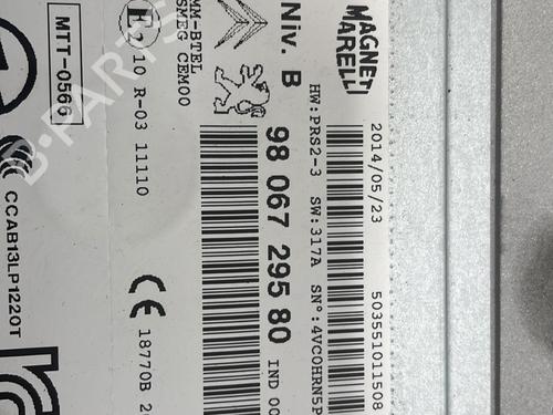 Radio PEUGEOT 208 I (CA_, CC_) 1.4 HDi | BP29506900E6 