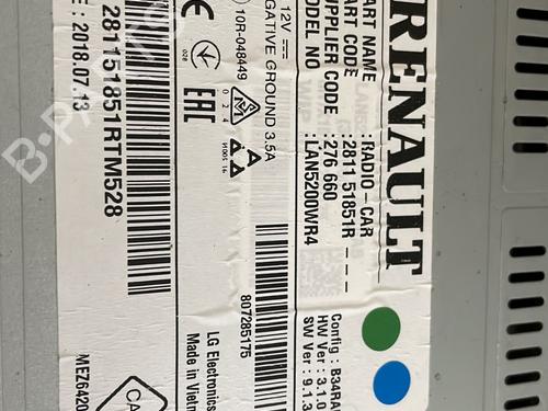 Radio OPEL MOVANO B Van (X62) 2.3 CDTI FWD (FV) | BP26581260E6 