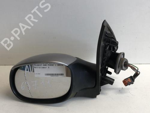 Used Left mirror PEUGEOT 206 SW (2E/K) 2.0 HDi (90 hp) 18214013