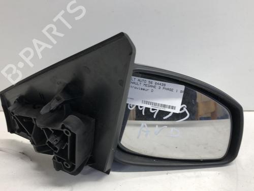 Used Right mirror RENAULT MEGANE III Grandtour (KZ0/1) 1.5 dCi (KZ1M, KZ1W, KZ0R) (106 hp) 18220404