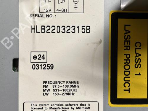 Radio HONDA CR-V III (RE_) 2.2 i-CTDi 4WD (RE6) | BP21389481E6