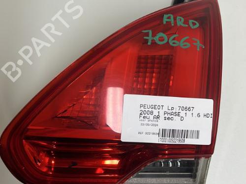 Used Right tailgate light PEUGEOT 2008 I (CU_) 1.6 HDi (92 hp) 19480780