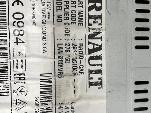 Radio RENAULT TRAFIC III Van (FG_) 1.6 dCi 125 (FGMH) | BP29911960E6