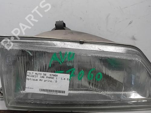 Used Right headlight PEUGEOT 106 I (1A, 1C) 1.4 (75 hp) 18219111