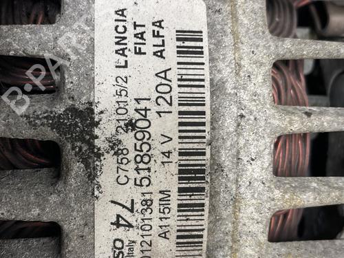 Alternator ALFA ROMEO MITO (955_) 1.4 (955.AXB1B, 955.AXU1A) | BP33738041M7 - Image 3