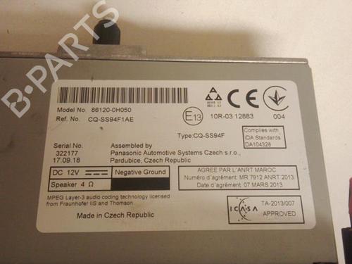 Radio CITROËN C1 II (PA_, PS_) 1.0 VTi 68 | BP18223063E6 
