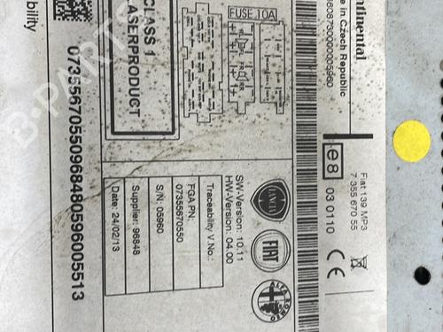 Radio FIAT PANDA (312_, 319_) 1.2 (312PXA1A) | BP28490472E6 