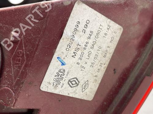 Right taillight RENAULT CLIO III (BR0/1, CR0/1) 1.5 dCi (C/BR0G, C/BR1G) | BP27276437C35 