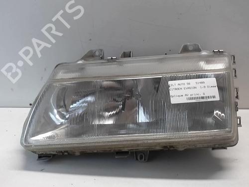 Used Left headlight CITROËN EVASION MPV (22, U6) 1.9 TD (92 hp) 18225629