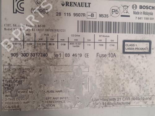 Radio RENAULT KOLEOS I (HY_) 2.0 dCi (HY0K) | BP20173281E6 