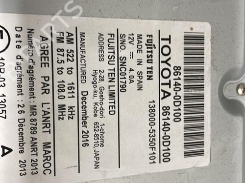 Radio TOYOTA YARIS (_P13_) 1.0 (KSP130_, KSP130) | BP30770922E6