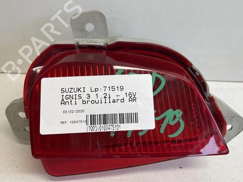 Used Rear fog light SUZUKI IGNIS III (MF, FF) 1.2 (ATK412) (90 hp) 23762277