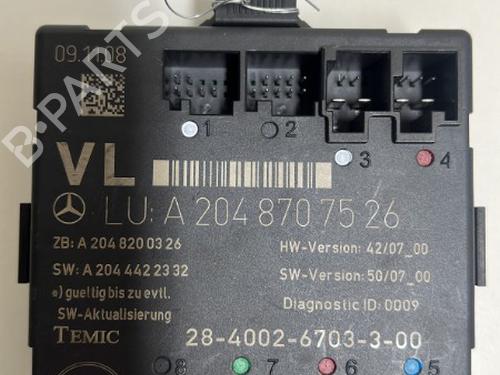 Used Electronic module Electronic module MERCEDES-BENZ C-CLASS (W204) C 200 CDI (204.007, 204.006) (136 hp) 18530275 18530275