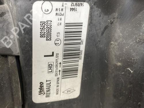 Used Left headlight Left headlight RENAULT MODUS / GRAND MODUS (F/JP0_) 1.5 dCi (JP0G, JP0H) (106 hp) 27652192 27652192