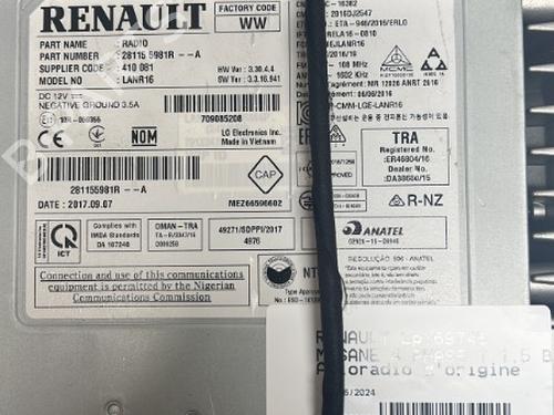 Bilradio RENAULT MEGANE IV Hatchback (B9A/M/N_) 1.5 dCi 90 (B9A1) | BP18225706E6