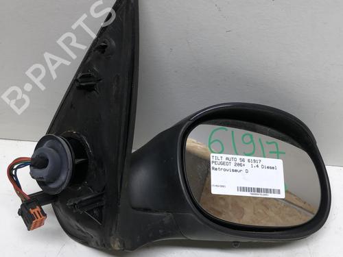 Right mirror PEUGEOT 206+ (2L_, 2M_) 1.4 HDi eco 70 | BP18218033C27 