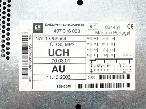 Used Radio Radio OPEL ASTRA H (A04) 1.7 CDTI (L48) (100 hp) 39940049 39940049