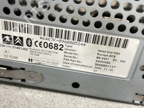 Radio PEUGEOT 3008 I MPV (0U_) 1.6 HDi | BP27652252E6 