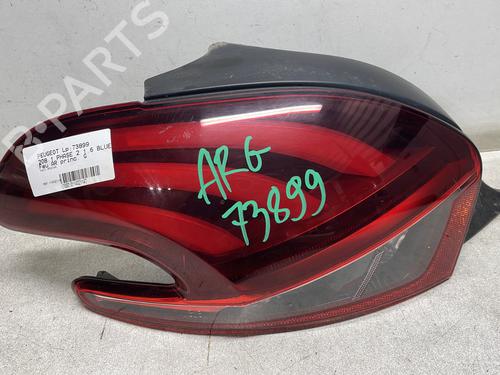 Used Left taillight PEUGEOT 208 I (CA_, CC_) 1.6 HDi / BlueHDi 75 (75 hp) 29840760