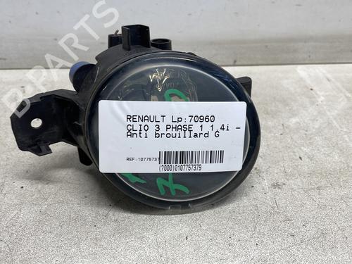 Venstre  Fortil Tågelygte RENAULT CLIO III (BR0/1, CR0/1) 1.4 16V (98 hp) 26894419