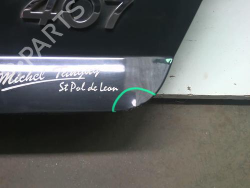 Used Tailgate PEUGEOT 407 (6D_) 2.0 HDi 135 (6DRHRH, 6DRHRE, 6DRHRG, 6DRHRJ) (136 hp) 18219726