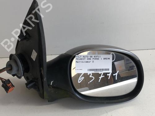 Right mirror PEUGEOT 206 SW (2E/K) 2.0 HDi | BP18214014C27 